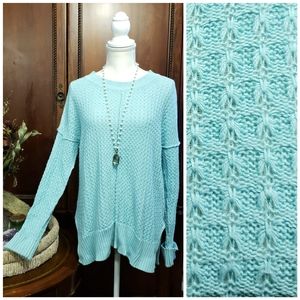100% Cotton Oversized Crochet Sweater